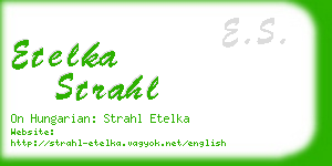 etelka strahl business card